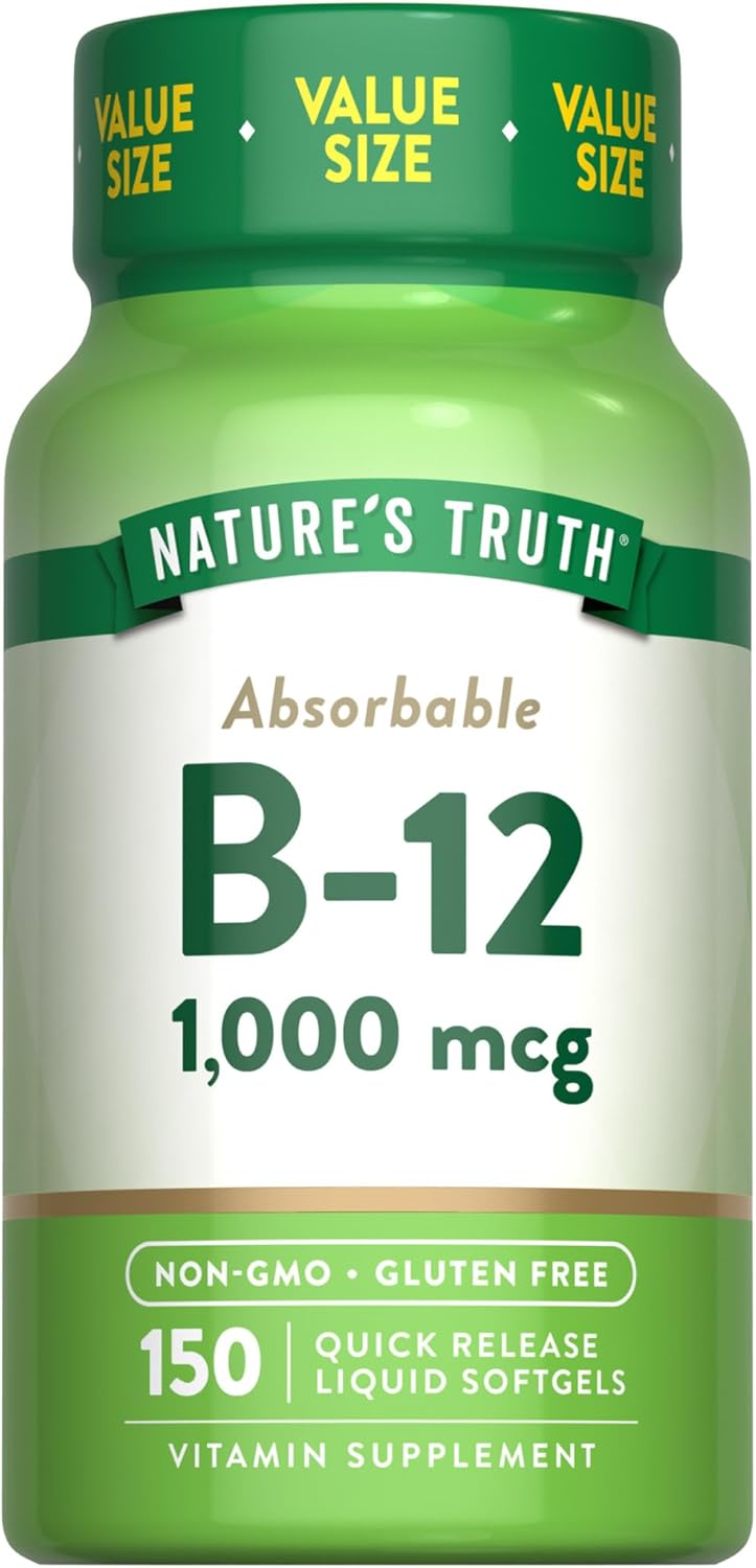 Nature's Truth Vitamina B12 1000 mcg - 150 Cápsulas Blandas