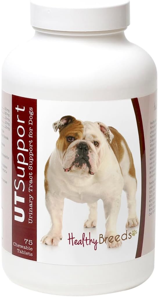 Masticables de arándano Healthy Breeds Bulldog, 75 unidades