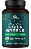 Ancient Nutrition Super Greens con Probióticos - 90 Comprimidos