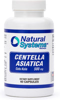 Centella Asiática 500 mg 60 Cápsulas - Gotu Kola - Natural Systems