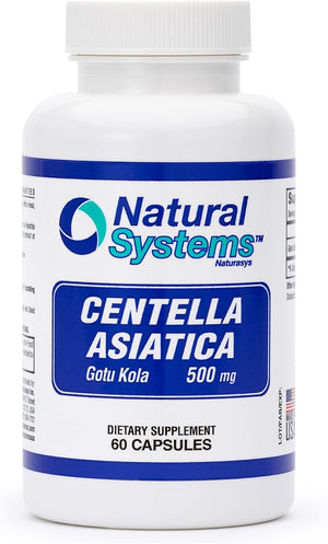 Centella Asiática 500 mg 60 Cápsulas - Gotu Kola - Natural Systems – Image 1