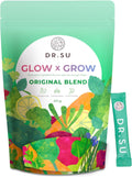 Dr. Su Glow x Grow Suplemento en Polvo 6 en 1 - Sin Azúcar, 30 Sobres