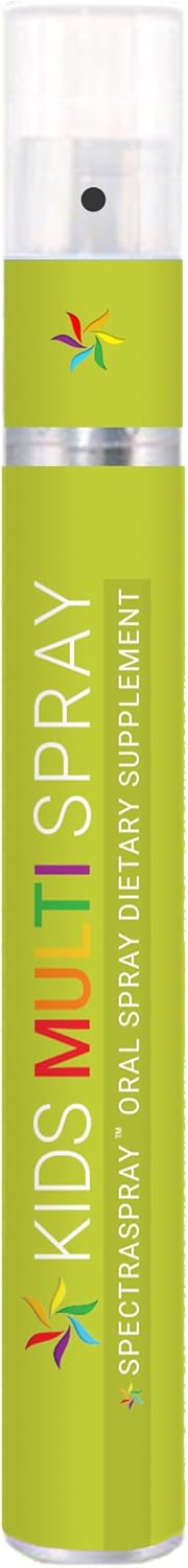 Spectraspray Kids Multivitamin Oral Spray – 10 Vitaminas Líquidas Esenciales con D3 y B12 Activa, Sabor Fruta, 30 Días