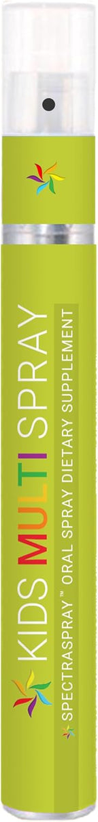 Spectraspray Kids Multivitamin Oral Spray – 10 Vitaminas Líquidas Esenciales con D3 y B12 Activa, Sabor Fruta, 30 Días