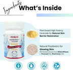 FRESHLITE Japanese Clear Skin Ceramide Supplement – Ceramida vegetal y postbióticos para hidratación, barrera y elasticidad – 60 cápsulas veganas