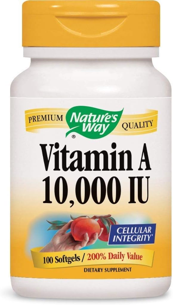 Nature's Way Vitamina A, 100 Comprimidos (Pack de 4)