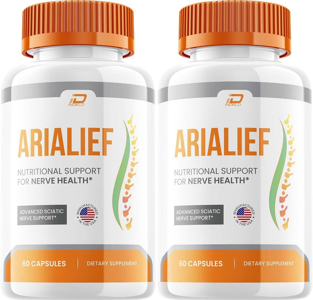 Arialief Cápsulas, Suplemento Avanzado, Fórmula Natural (2 Paquetes - 120 Cápsulas)