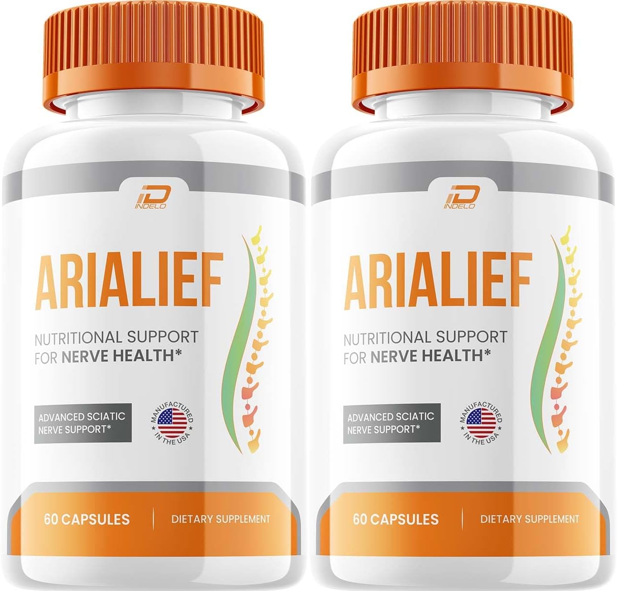 Arialief Cápsulas, Suplemento Avanzado, Fórmula Natural (2 Paquetes - 120 Cápsulas)