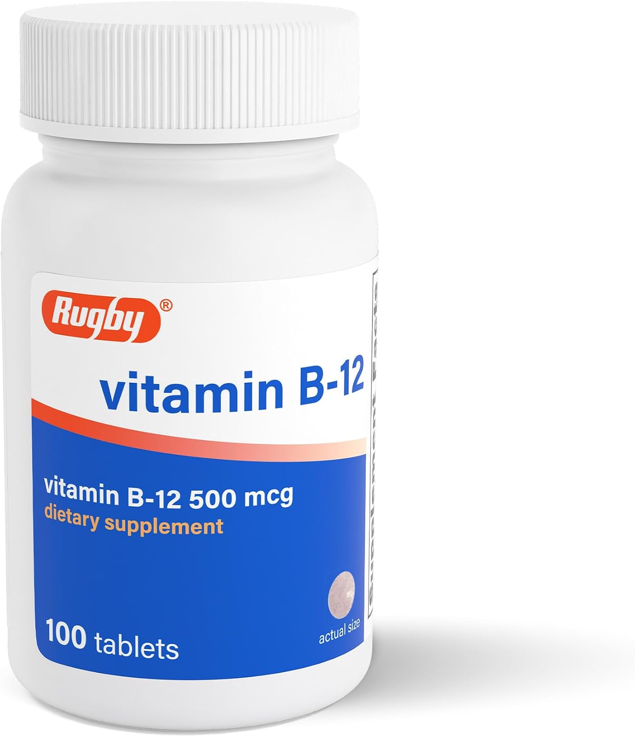 Vitamina B12 500 mcg - Complemento Sin Gluten, 100 Comprimidos