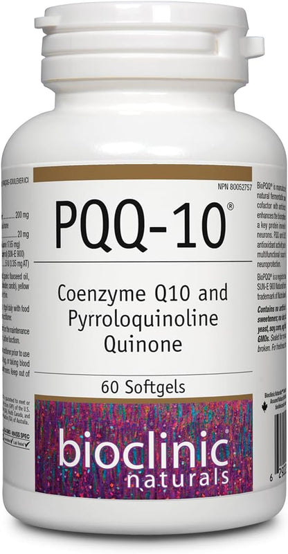 Bioclinic Naturals CerebroVital PQQ-10, 60 Cápsulas Blandas – Image 1