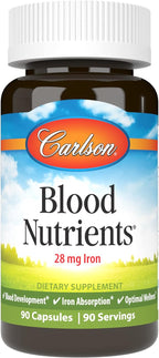 Carlson Blood Nutrients - 28 mg Iron, 90 Capsules