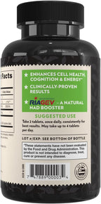 Crystal Star NAD+ (60 Comprimidos) - NAD+ Patentado para Energía Celular y Envejecimiento Saludable