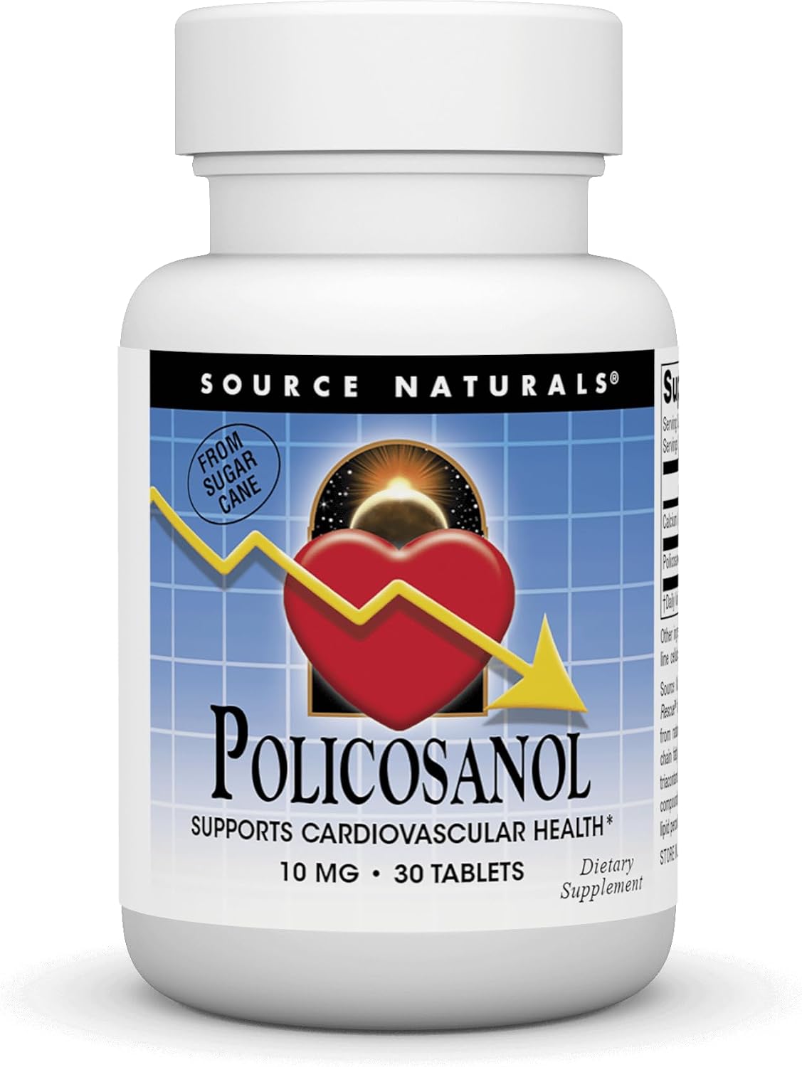Source Naturals Policosanol 10 mg, 30 Comprimidos