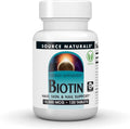 Source Naturals Biotina 10,000 mcg - 120 Comprimidos Apoyo para Cabello, Piel y Uñas