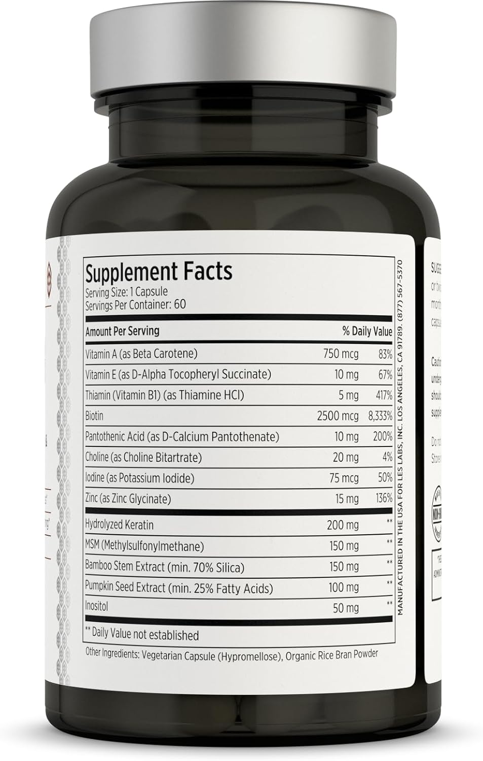 LES Labs Hair Health – 60 Cápsulas