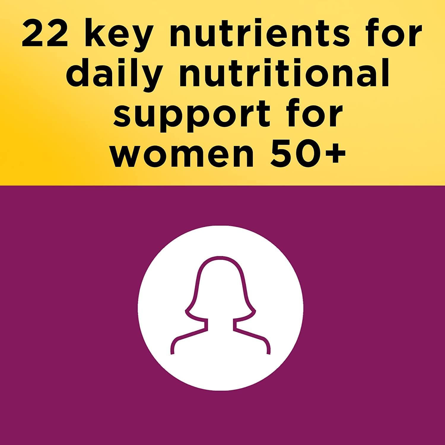 Nature Made Multivitamin for Women 50+ with Vitamin D, 90 Tablets