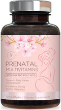 Hello Lovely! Vitaminas Prenatales con Ácido Fólico + Omega 3 DHA - 120 Cápsulas Blandas