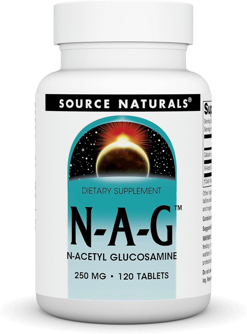 Source Naturals N-A-G N-Acetil Glucosamina 250 mg – 60 Tabletas