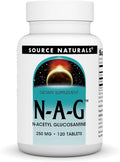Source Naturals N-A-G 250 mg – N-Acetilglucosamina para Apoyo Articular e Intestinal – 120 Comprimidos