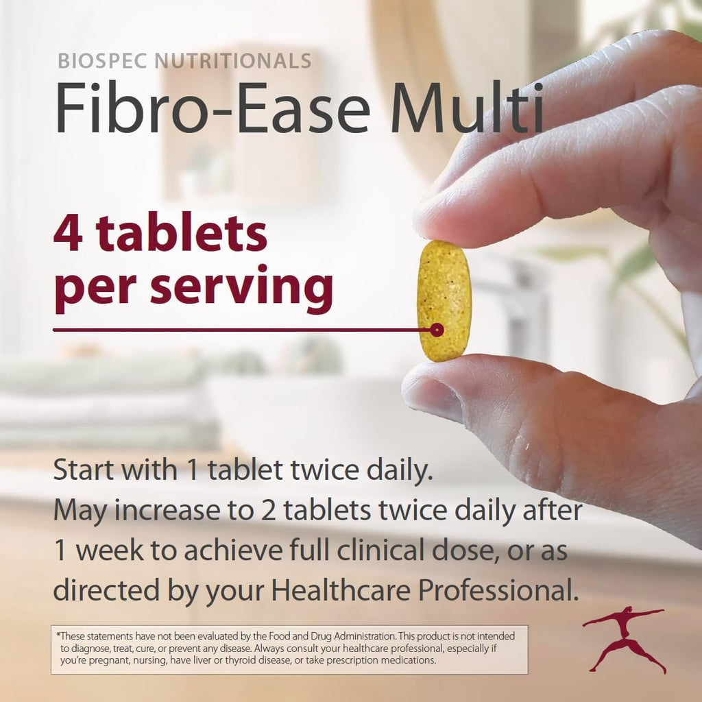 BIOSPEC NUTRITIONALS Fibro-Ease Multi - Complejo Multivitamínico y Mineral (240 Comprimidos)