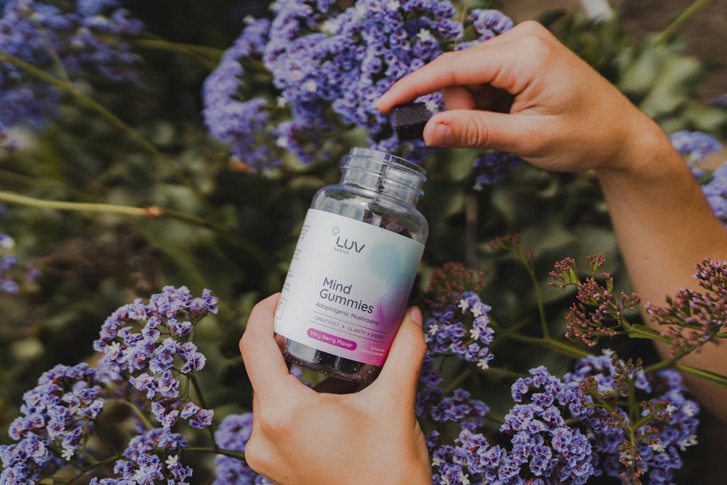 LUV health Mind Gummies – Gominolas de Hongos Funcionales para Enfoque, Energía y Apoyo Inmunológico
