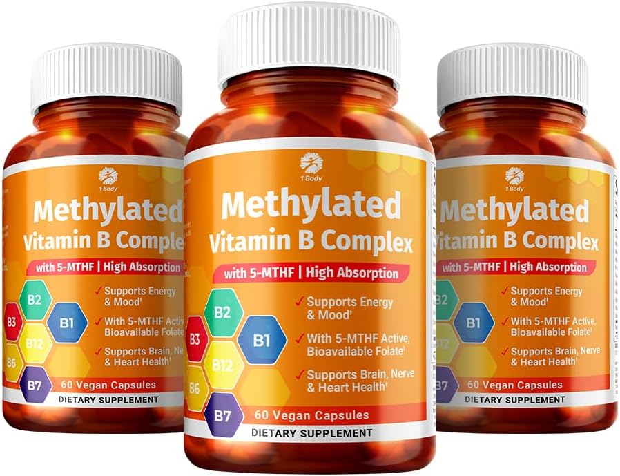 Complejo B Metilado con 5-MTHF y Metil B12, 60 Cápsulas
