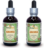 Extracto Líquido de Aronia (Aronia Melanocarpa) - HerbalTerra, 4 botellas de 118 ml