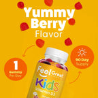 Feel Great Gominolas de Vitamina D3 para Niños 1000 UI - Sabor Cítrico (Pack de 2)