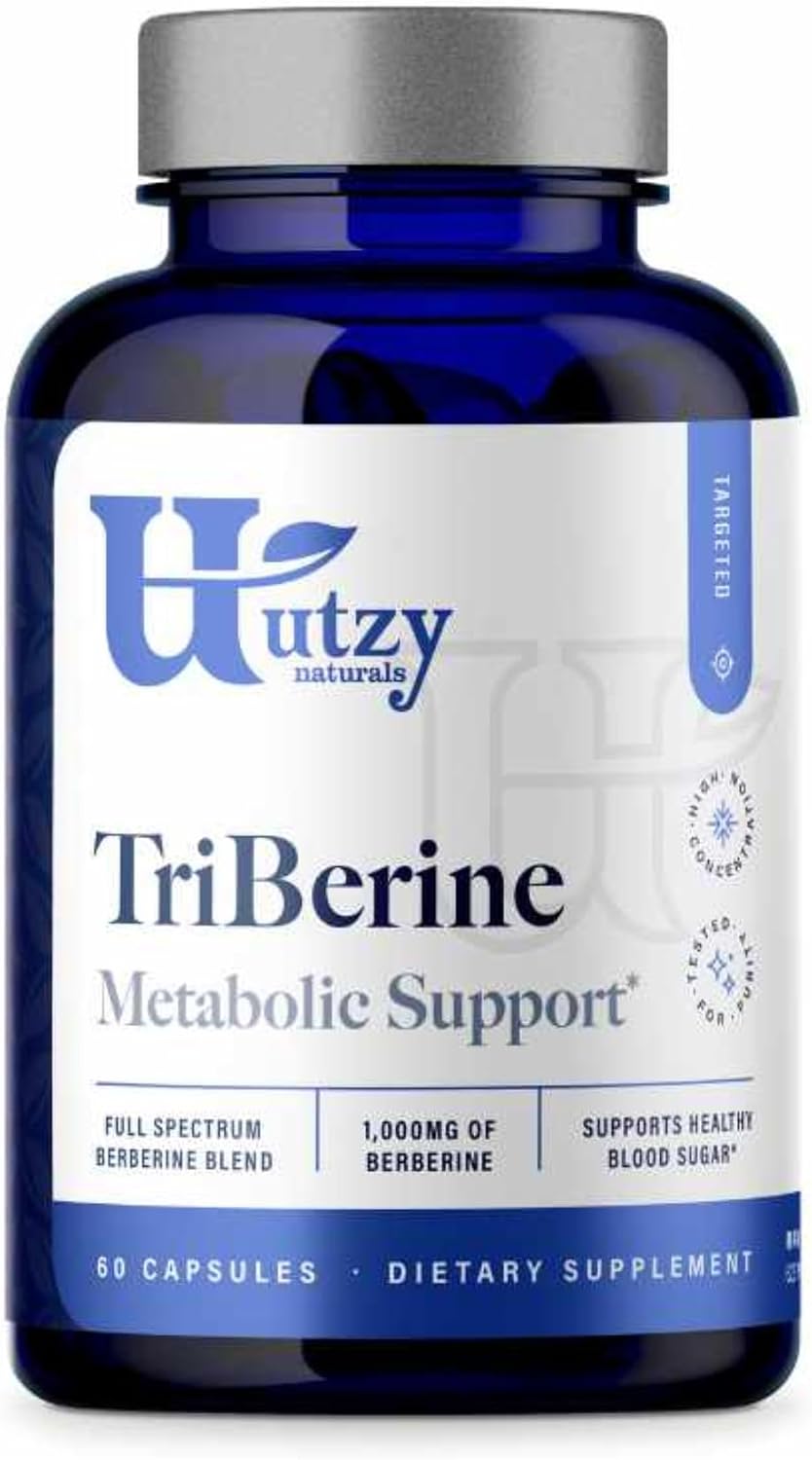 TriBerine Berberina 1000 mg Triple Fuente Espectro Completo | 60 Cápsulas Vegetales