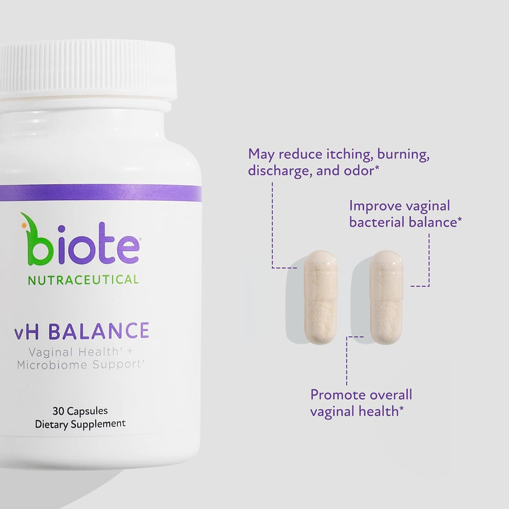 Biote Nutraceuticals - vH Balance - Vaginal Health + Microbiome Support