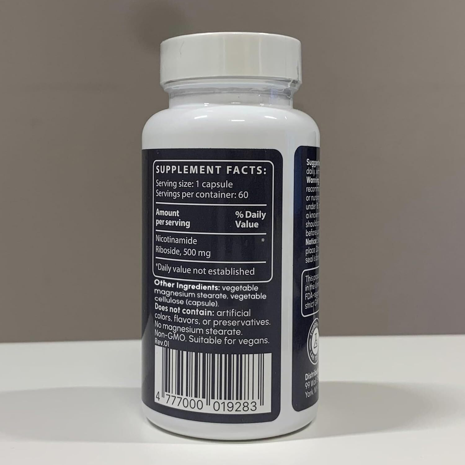 partiQlar NR - Nicotinamida Ribósido de Alta Pureza - 60 Cápsulas Veganas - Potenciador de NAD+ para Energía Celular y Reparación