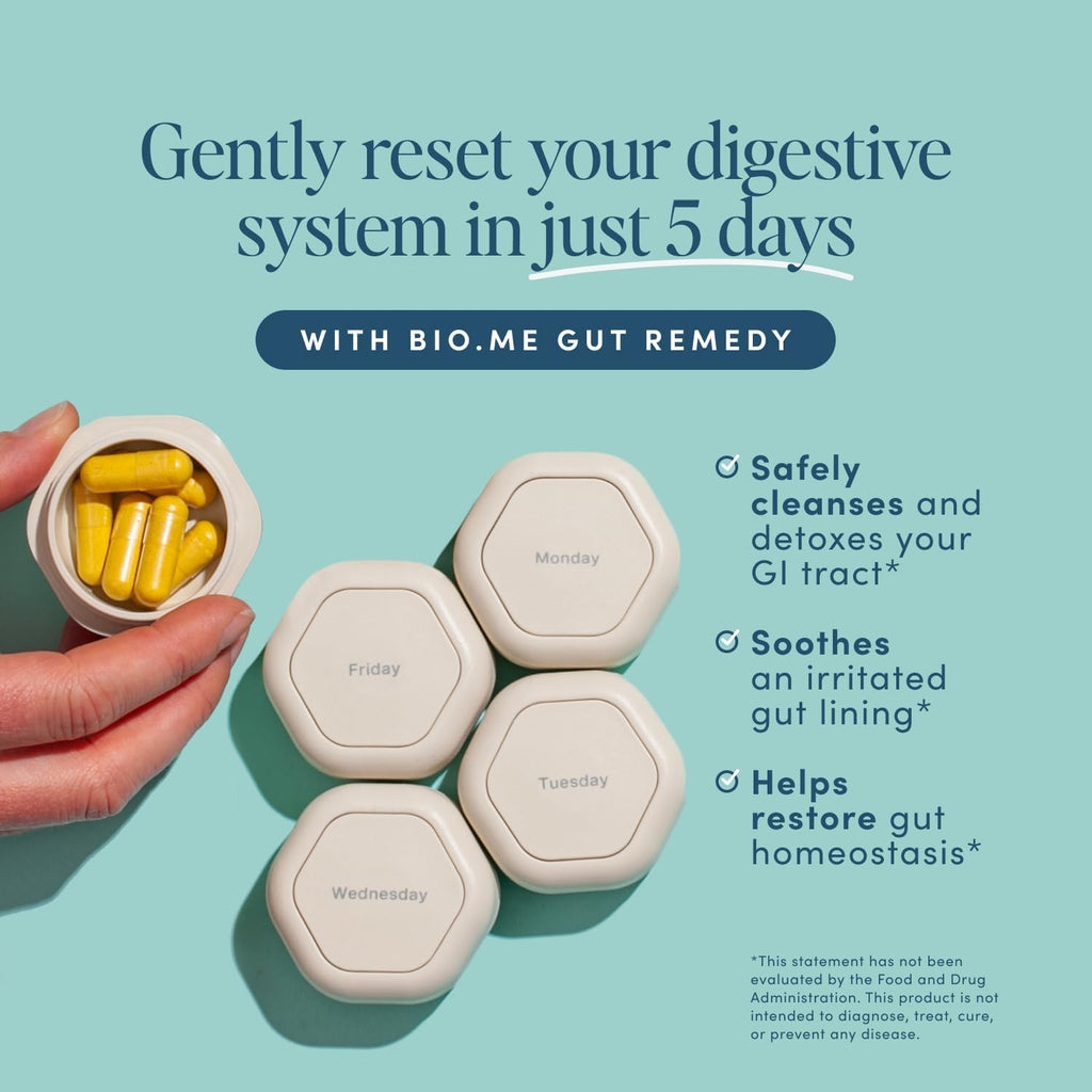 Biome Gut Remedy Cápsulas - Limpieza Intestinal de 5 Días (30 Cápsulas)