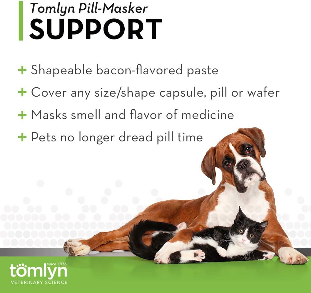 Tomlyn Pill-Masker Original Sabor a Tocino para Perros y Gatos, 113g (4oz) Pack de 2