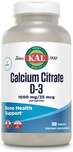 KAL Calcio Coral en Comprimidos 1000 mg - 227 g (8 oz)