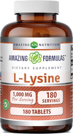 Amazing Formulas L-Lisina 1000mg - 90 Comprimidos