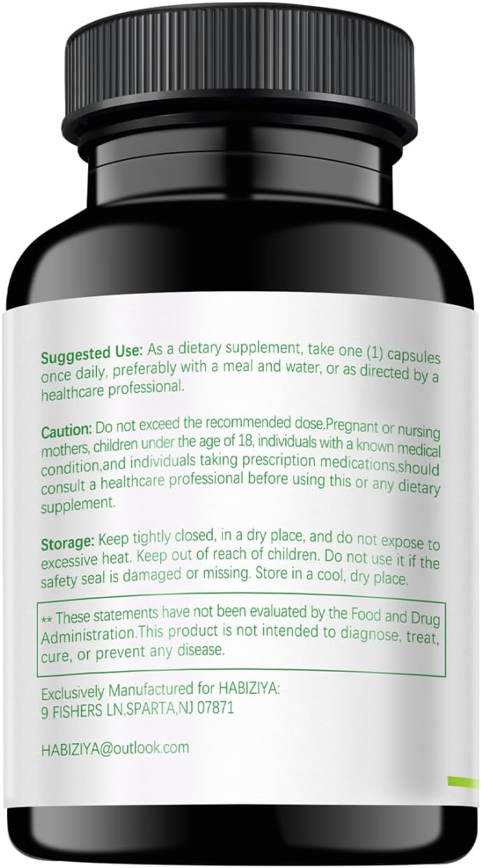 Suplemento de Control de Cortisol 15 en 1 con Magnesio Glicinato, L-Teanina, Ashwagandha y Rhodiola Rosea – 60 Cápsulas