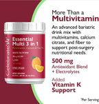 Celebrate Vitamins 3-in-1 Multivitamínico Bariátrico con Citrato de Calcio - Mezcla en Polvo para Beber - Sabor Cítricos - 60 Porciones