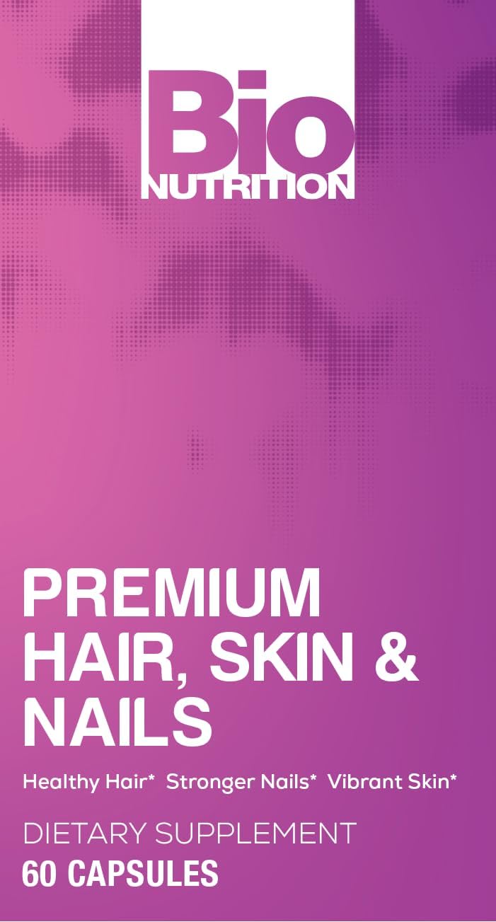 Bio Nutrition Premium Hair, Skin & Nails, 60 Cápsulas