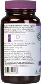 BlueBonnet Vitamina C Tamponada 500 mg – 180 Cápsulas Vegetales