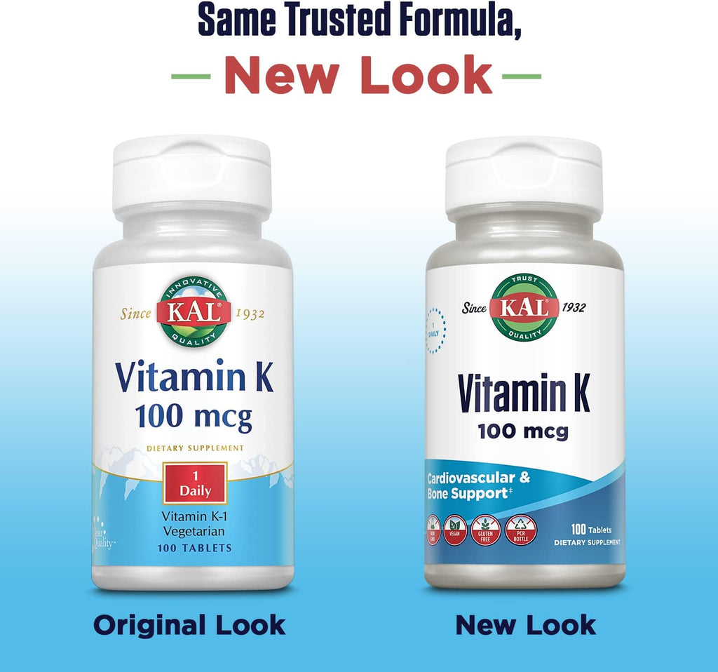 Kal 100 mcg K1 Comprimidos, 100 Comprimidos