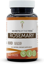 Secrets of the Tribe Romero 120 Cápsulas, 400 mg, Hojas Secas de Romero (Rosmarinus Officinalis)