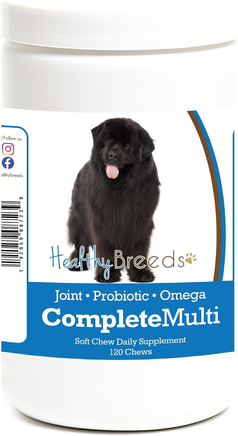 Healthy Breeds Newfoundland All in One Multivitamin Soft Chew 120 Count – Image 1