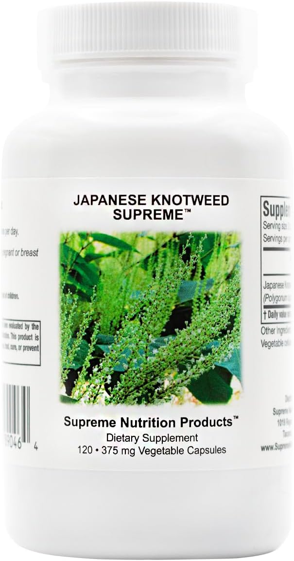 Supreme Nutrition Japanese Knotweed Supreme - 120 Cápsulas Vegetarianas de Polygonum cuspidatum Puro