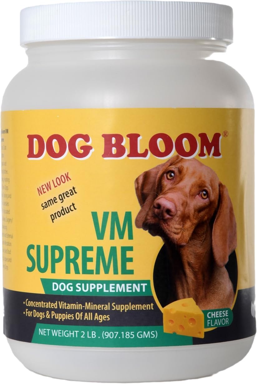 VM Supreme - Suplemento Multivitamínico y Mineral para Perros - Sabor a Queso Real (2.27 kg)