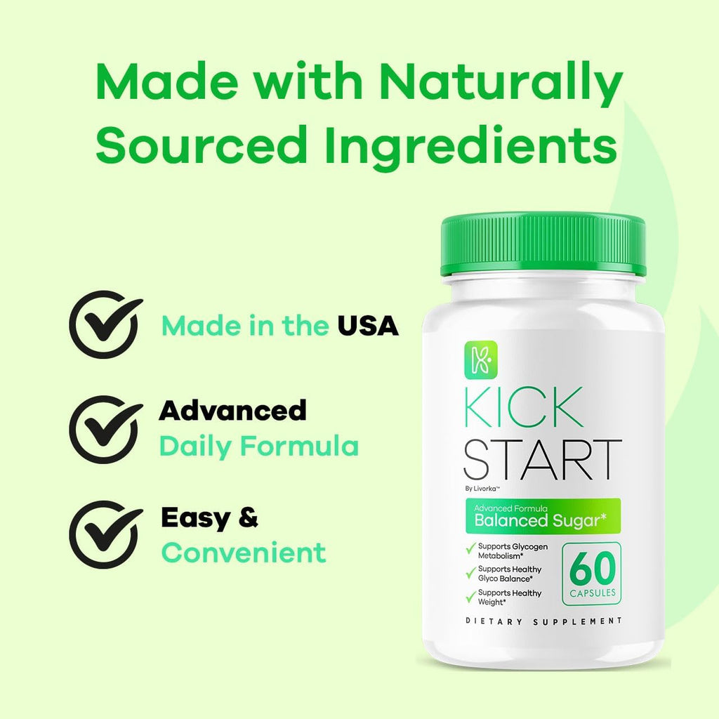 (3 Pack) Kick Start Glyco Optimizer Cápsulas, 180 Cápsulas para 3 Meses