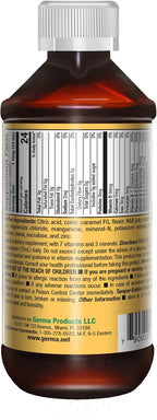 Germa Jarabe Complejo B - Suplemento de Vitaminas B, Sin Azúcar, Sabor Naranja, 237 ml
