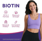 Doctor's Recipes Biotin Complex, 10.000 mcg, 60 Cápsulas - Complejo para Cabello, Piel y Uñas con Colágeno, Keratina, MSM y Vitaminas