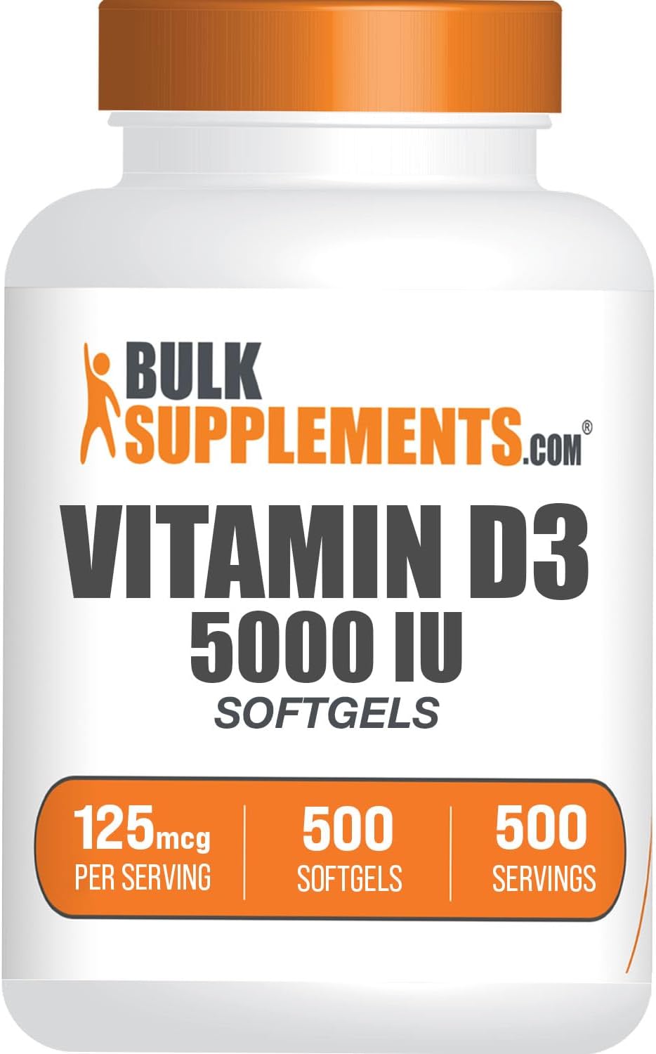 Vitamina D3 5000 UI – 365 Cápsulas Blandas de Colecalciferol