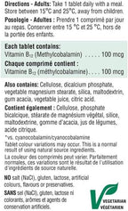 Jamieson B12 100 mcg (Metilcobalamina) – 100 Comprimidos