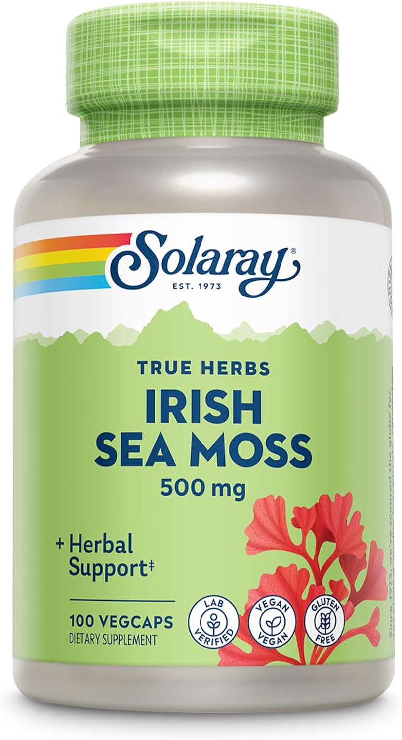 Solaray Irish Sea Moss 500 mg - 100 Cápsulas Veganas